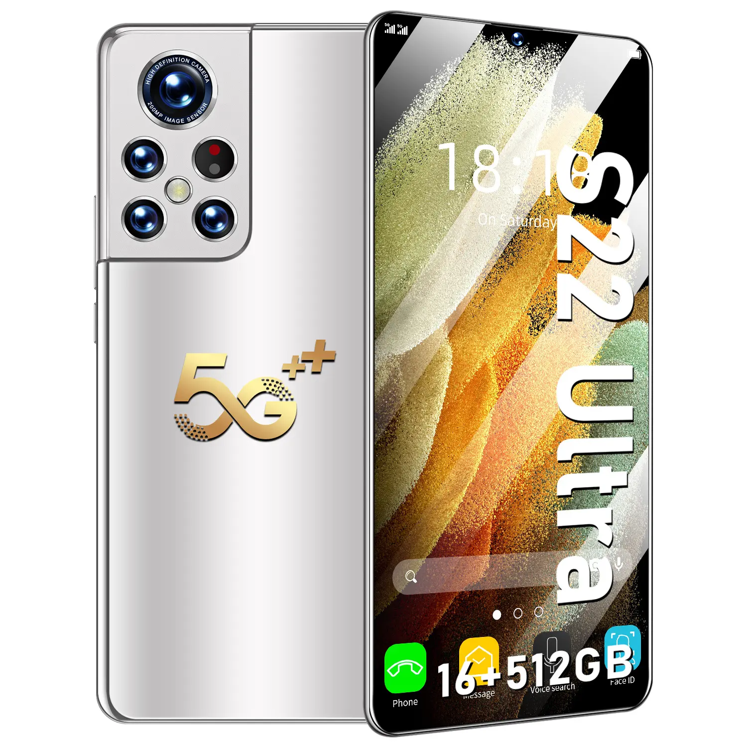 S22 U1tra Smartphone 16+512GB Android 5G Mobile Phones Dual SIM Cards Long Standby 6.9 inch Full Screen Phones