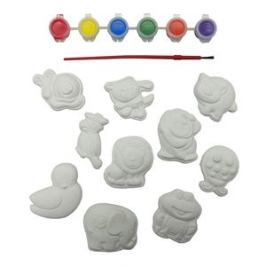 Figuras de Animales Realistas de Yeso para Colorear, Juguete Creativo para Niños, Pintura, Graffiti, Manualidades, Dibujo - Product Image 4