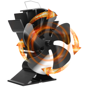 VODA 5 lames meilleur économique sans batterie chauffage <span class=keywords><strong>thermoélectrique</strong></span> poêle à bois <span class=keywords><strong>ventilateur</strong></span> - Product Image 3