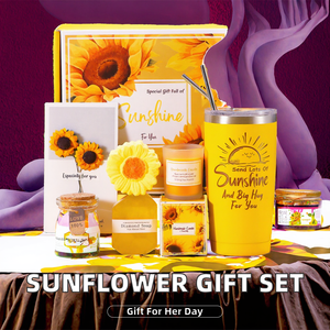 Set Regalo Girasole <span class=keywords><strong>per</strong></span> Capodanno, Pacchetto Regalo di Cura Personale <span class=keywords><strong>per</strong></span> Donne, <span class=keywords><strong>Regali</strong></span> di San Valentino - Product Image 1