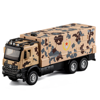 Camion militaire en métal moulé sous pression, jouet transformable avec lancement de missiles, véhicule de transport militaire avec lumières et son