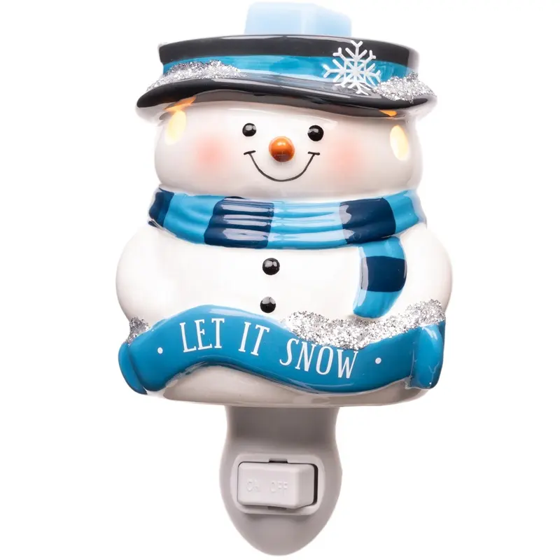 Christmas Snowman Scented Plug in Wax Warmer Fragrância Elétrica Plugin Ambientador & Home Decor Coleção do inverno