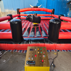 Macchina Gonfiabile per Giochi di Equitazione su Toro, Attrezzatura per Rodeo Meccanico Commerciale in Vendita - Product Image 5