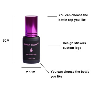 Pinky Leem New Upgrade 1S Fast Dry <b>UV</b> <b>LED</b> Lash Glue <b>LED</b> Lash Extension Adhesive Purple Pink clear Colors <b>UV</b> Glue - Product Image 5