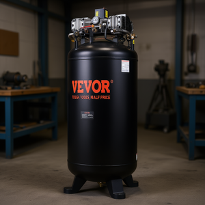 Compresor de Aire Vevor de 80 Galones, 6.5HP, 2 Etapas, Sin Aceite, Unidad Industrial Fija - Product Image 2