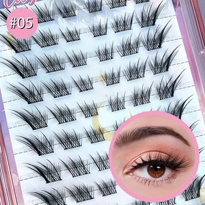 混合托盘DIY睫毛延伸单个睫毛和簇睫毛自然外观体积睫毛簇低最小起订量化妆品 - Product Image 3