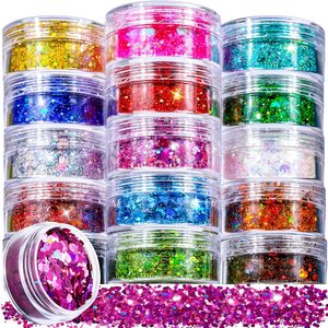 Wholesale Bulk Custom Holographic Polyester Chunky Glitter for Christmas Decorations Crafts Tumbler Face and Cosmetic Use - Product Image 4