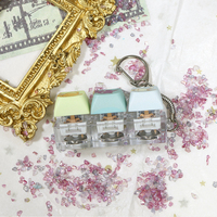 Custom Keychain Keycap Relieve Stress Keycap Keychain Switches Diy Keyboard Keychain Printing logo Design Keyboard