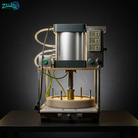 Machine à estamper les pizzas et les naans Zeling semi-automatique à moule à changement rapide, avec design de trou de bord personnalisé, pour la pressage de disques de pâte à pain plat arabe
