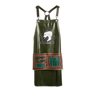 Capa de Peluquería Verde Resistente con Bolsillos para Uso en Salones de Belleza y Barberías - Product Image 5