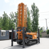 Pompe de forage portable sur chenilles à moteur diesel, robuste tout-terrain, pour puits d'eau, profondeur max. 800m, qualité supérieure, prix usine