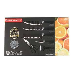 <span class=keywords><strong>Juego</strong></span> <span class=keywords><strong>de</strong></span> <span class=keywords><strong>Cuchillos</strong></span> <span class=keywords><strong>de</strong></span> Cocina Profesionales Forjados <span class=keywords><strong>de</strong></span> Acero Inoxidable, 6 Piezas, con Tijeras, Pelador y Caja <span class=keywords><strong>de</strong></span> Regalo - Product Image 3