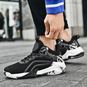 Chaussures de Basketball Originales Grande Taille en Maille, Semelle en Caoutchouc Antidérapante, Chaussures de Course de Court, Chaussures de Sport à Lacets Tendance pour Hommes – Vente en Gros - Product Image 5