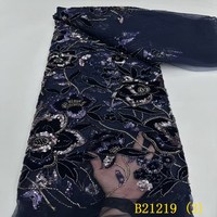 Dentelle française noire africaine, dentelle en filet, tulle, dentelle en tulle avec velours, robe de mariée pour fête