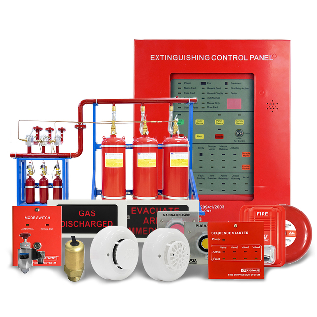 Automatic Control Hfc227ea Fire Suppression System FM200 Fire Suppression System
