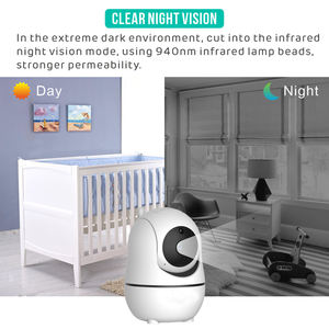 Moniteur cardiaque pour bébé, PTZ, vision nocturne IR, distance extérieure de 300M, écran LCD de 5 pouces, 1080P HD, écran de haute qualité - Product Image 4
