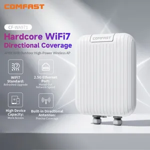 Nouveau routeur maillé WiFi 7 extérieur longue portée <span class=keywords><strong>Comfast</strong></span>, point d'accès sans fil double bande, étanche IP67, répéteur RJ45 - Product Image 1