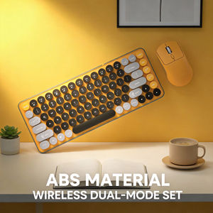 Wireless Dual mode <b>Keyboard</b> Mouse Combo 85 Keys English Ultra Thin With Multimedia Function Keys For Home Office Use - Product Image 2