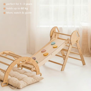 Triángulo Pikler de Madera para Bebés, Parque Infantil Interior, Estructura de Escalada Ajustable para Niños - Product Image 2
