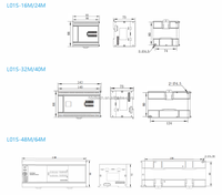 Controlador Industrial L01S-24MRT 24V DC 14DI 10DO PLC con Salida Mixta, PLC 2T 8R, Doble RS485 Modbus, Alta Velocidad 60kHz, Solo 46USD