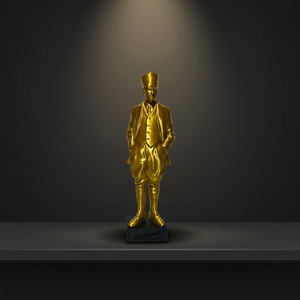 Estatua 3D de Atatürk, Figura Decorativa Moderna de Plástico para el Hogar M18 de Moderinna para Aniversario, Agradecimiento y Reconocimiento (Origen TR) - Product Image 3