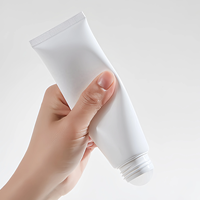 Tube cosmétique en plastique D35mm avec applicateur de massage à bille en plastique PP pour crème dépilatoire, essence et soin anti-transpirant