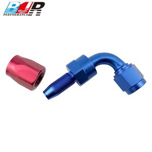 BJR гоночные детали 90 градусов Алюминиевый многоразовый конец шланга для масляного топлива AN6 поворотный фитинг - Product Image 4