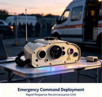 Détecteur anti-observation léger pour le terrain, instrument de reconnaissance de signal optique haute sensibilité, télécommande, mobile extérieur