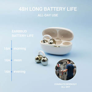FACTORY GQ-13 OWS <b>Clip</b>-on Electroplated Appearance True Wireless Earphones LED Power Display ENC Noise Cancellation IPX4 - Product Image 4