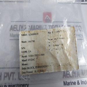 Nuevo y Original en Stock: Bloque de Presión Permanente Indelebile VER4-TRS11-5800 de 0 a 5800 Psi - Product Image 2