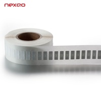 Étiquettes personnalisées en gros, taille personnalisée, autocollant NFC 13,56 MHz 213/215/216 en papier/PET avec adhésif pour contrôle d'accès