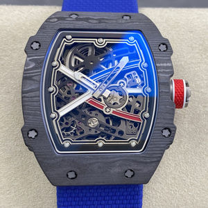 Reloj Mecánico Automático Personalizado de la Mejor Calidad, 39 mm, Movimiento UMI Factory CRMA7, RM67-01, Negro, NTPT, Carbono, Reserva de Marcha, Moneda - Product Image 1