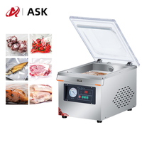 Machine d'emballage alimentaire commerciale automatique à chambre unique sous vide pour viande, volaille et poisson, avec options pour sachets et boîtes