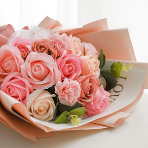 <span class=keywords><strong>Regalo</strong></span> all'ingrosso del fiore artificiale con fragranza della rosa fatto a mano <span class=keywords><strong>per</strong></span> sempre sapone rosa bouquet colorato glitter rosa sapone bouquet <span class=keywords><strong>regalo</strong></span> - Product Image 5