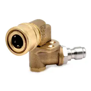 Quick Connecting pivoting Coupler for Pressure washers nozzles Cleaning high-Pressure to get Hard to (5 Angle)