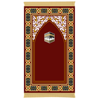 Nouveau design, vente en gros, tapis de prière musulman, tissu doux, matériau antidérapant, tapis de prière, tapis de culte