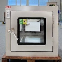 Nouvel équipement de purification d'air à flux laminaire de laboratoire, lampe de stérilisation, armoire de désinfection, fenêtre de transfert en acier inoxydable