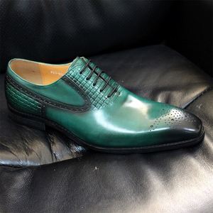Customized Dress <b>Shoes</b> Formal Leather Party Wedding Office Black Luxury Brogue Oxford <b>Shoes</b> - Product Image 3