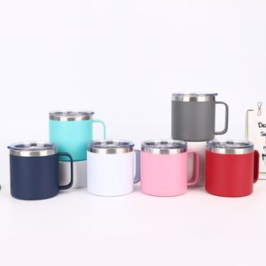 Custom Stainless Steel Double Wall Vacuum <b>Insulated</b> Coffee Mug Cup with Handle Thermal Tumbler for Office Travel Gift Wholesale - Product Image 4