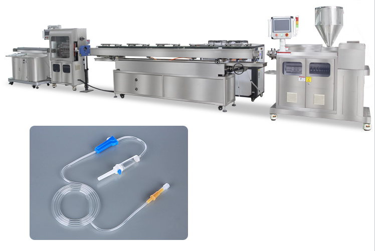 Kunststoff Weich-PVC Medizinische Infusionsschlauch Extrusionslinie Perfusionsschlauch Herstellung Maschine