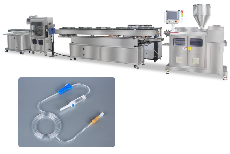 Kunststoff-Weich-PVC Medizinische Infusionsrohr Extrusion Linie Perfusionsschläuche Herstellung Maschine