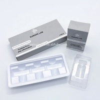 Autocollant holographique personnalisé imprimé, flacons de 3 ml, plateau pour flacons doubles, boîte et étiquette d'emballage pour peptides