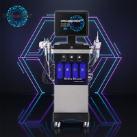 Appareil de beauté facial portable Hydra pour microdermabrasion exfoliante, dermaplaning liquide, booster de peeling pour le visage