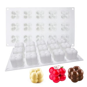 <span class=keywords><strong>Moule</strong></span> à gâteau en silicone pour mousse, fabrication facile, durable, écologique, vente en gros, 15 cavités, <span class=keywords><strong>mini</strong></span> bulles, boîte <span class=keywords><strong>magique</strong></span> 3D, <span class=keywords><strong>moule</strong></span> à bougie - Product Image 1