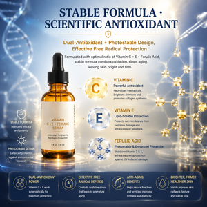Siero Viso Personalizzato con Acido Ferulico, Vitamina C ed E, Idratante, Antiossidante, <span class=keywords><strong>Anti</strong></span>-Radicali Liberi, per Macchie Scure e Segni dell'Acne - Product Image 3