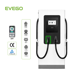 EVEGO Estación <span class=keywords><strong>de</strong></span> Carga Rápida para Vehículos Eléctricos <span class=keywords><strong>de</strong></span> Uso Comercial Pesado con Certificación CE, Doble Conector DC:CCS2/CCS1 AC: Tipo 2, IP54, Compatible con 4G y WIFI - Product Image 2