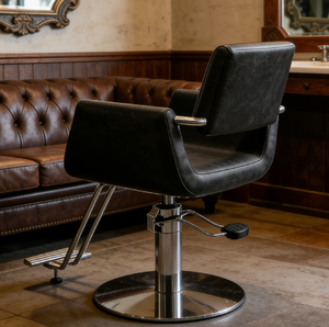 Fauteuil de Barbier DM Moderne et Luxueux, Chaise Pivotante de Haute Qualité pour Salon de Beauté, Matériel Métallique - Product Image 2