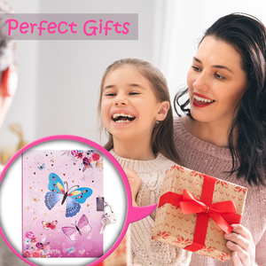 Diario per Ragazze con Lucchetto e Chiave a Forma di <span class=keywords><strong>Farfalla</strong></span>, Regalo per Ragazze di 10-12 Anni a Buon Prezzo - Product Image 4