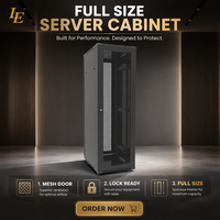 Rak Server Kabinet Jaringan Pusat Data Berdiri di Lantai dari Baja 22U 800*800mm Tersedia