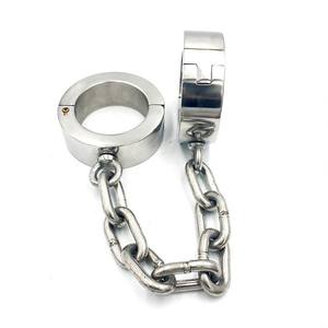 Zwarte Keizer Zware RVS Voetboeien 4cm en 6cm Hoog SM Fun Straf voor Mannen en Vrouwen - Product Image 2